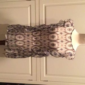 ESPRIT COLLECTION SILK CREPE PRINTED LONG TOP